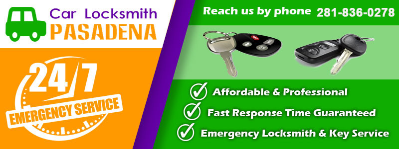 Car Locksmith Pasadena Banner